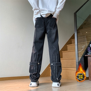 B221 美式ins高街加绒加厚牛仔裤 LK23028-P60 控78 P70控98图片