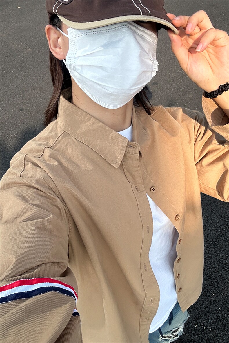 新款现货织带长袖新休闲衬衫100棉成衣水洗上衣CS322-P40,男装衬衫,星座301C-5