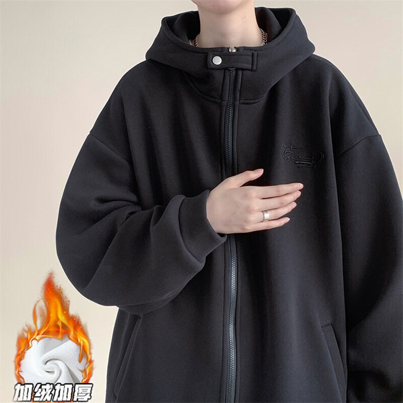 现货D232-WT116-P88控108自制款高克重刺绣加绒加厚外套班服65棉,女装短外套,电商D232