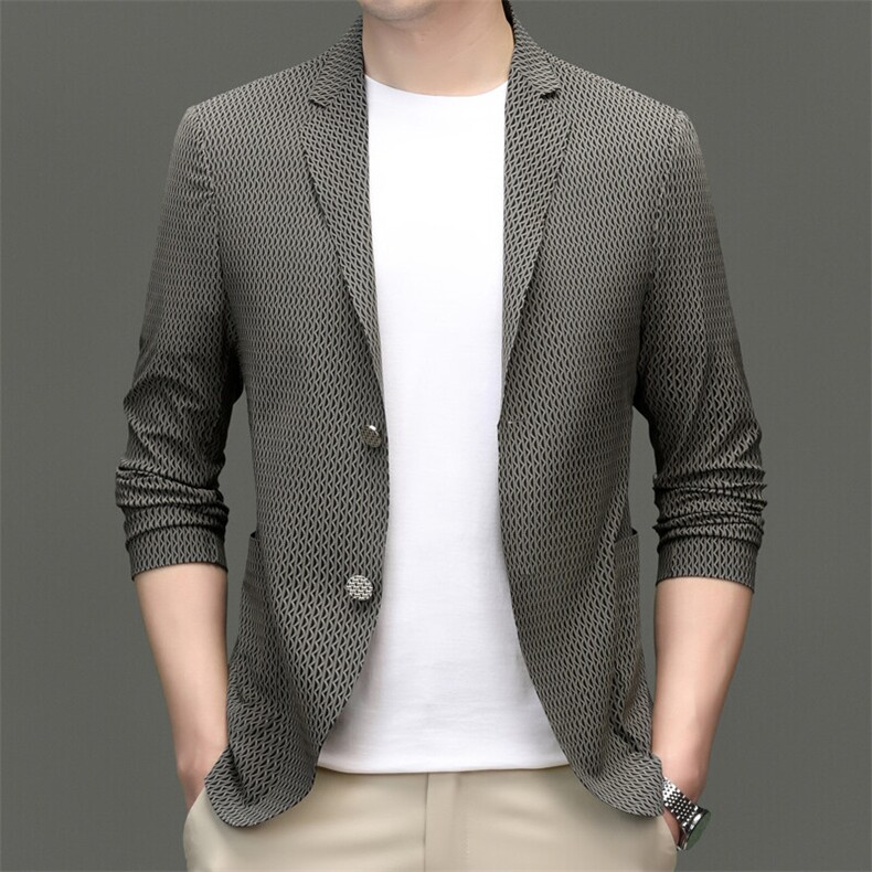 R-XF1012男式春秋新款长袖简约西服休闲商务便服西装单西,男装西服套装,电商B360
