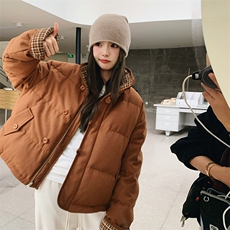 2025冬季新款羽绒服两面穿外套时尚休闲203-8826-P325-K418，女装羽绒服，浪娴服饰