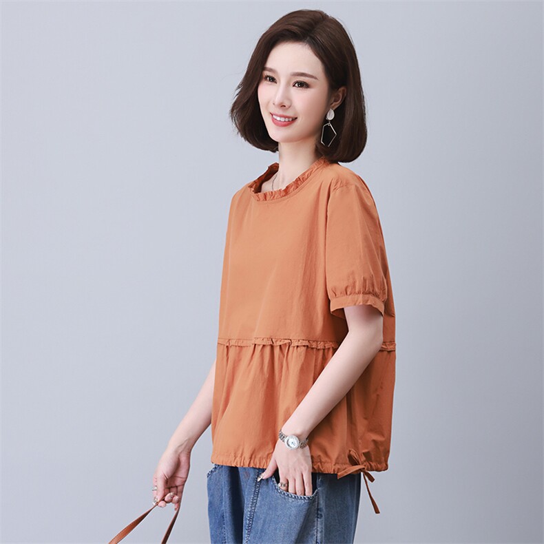 时尚宽松显瘦短袖T恤女夏季新款韩版百搭休闲上衣潮图片