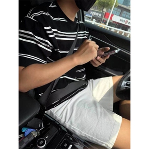 网T-2026新品针织毛衣短袖T恤凉感修身T恤条纹打底衫 WK49-特P36图片