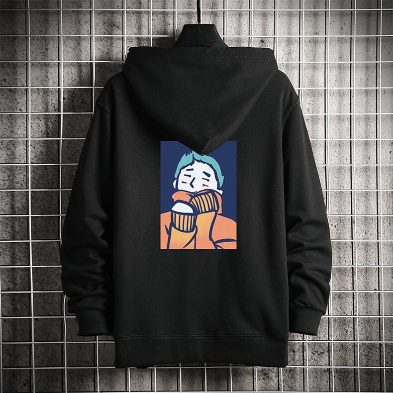KS21042-P38加绒款-P43连帽开衫卫衣男运动外套大码班服网格,男装卫衣,电商A040A