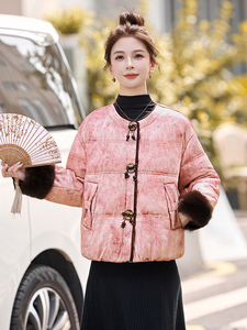现货现货现货2025年冬季新中式G风羽绒服图片
