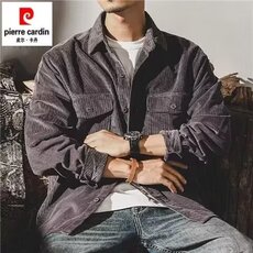 美式复古教练夹克衬衫男春秋潮牌宽松军旅猎装户外帅气工装外套男，男装夹克，星座1210-1