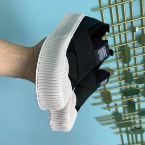 厚底真皮针织休闲鞋，其它，她他麦