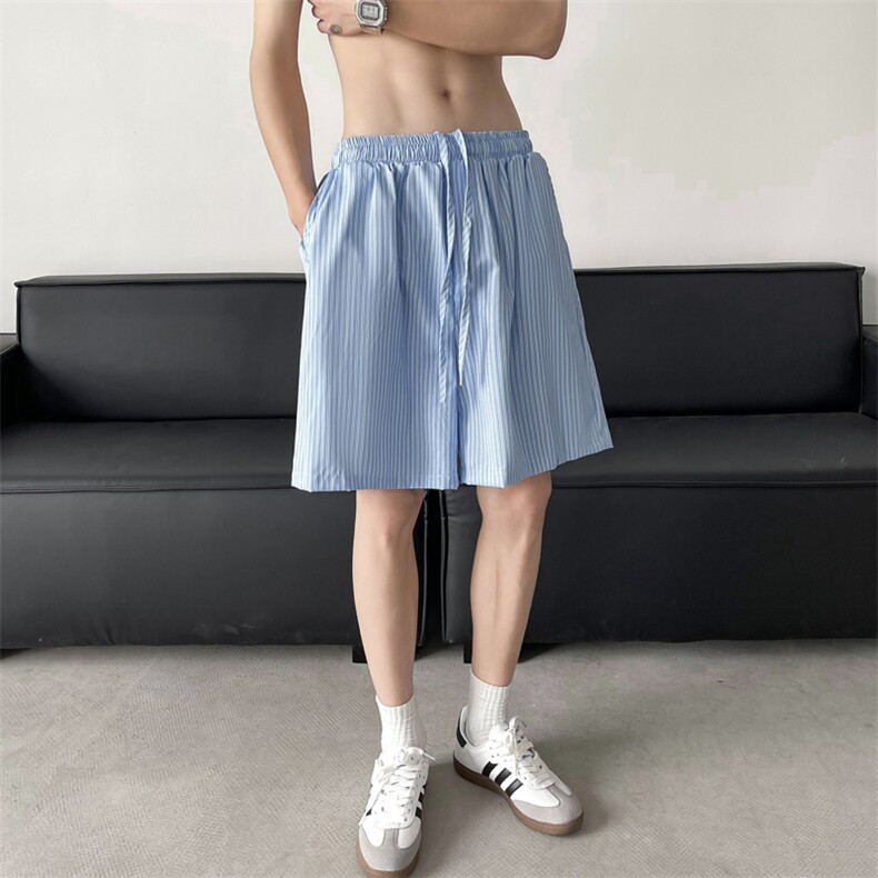 休闲短裤男士韩版潮流条纹帅百搭夏季2024新款ins五分裤K5282-P25,男装牛仔裤,星座412-3