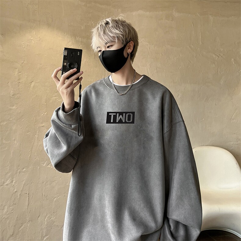量大优可提供视频麂皮绒卫衣圆领HD019-1-LPYL4122-P30图片