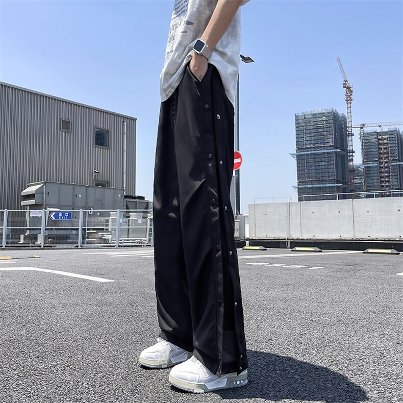 小牛津裤子男士夏秋季新款潮流帅气透气百搭休闲运动裤B859/P40图片