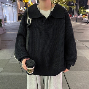 针织衫男士韩版潮流高街帅气百搭保暖2024冬季ins毛衣MZ648-P42图片