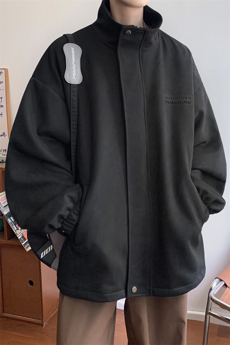 早秋~2025秋冬新款男士夹克外套百搭钢印立领上衣JK666特P75控148,男装夹克,电商B220