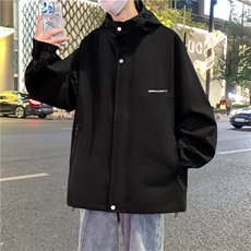 2024春季新款连帽夹克外套男休闲冲锋风衣潮A436-D1206-P65，男装夹克，电商A436