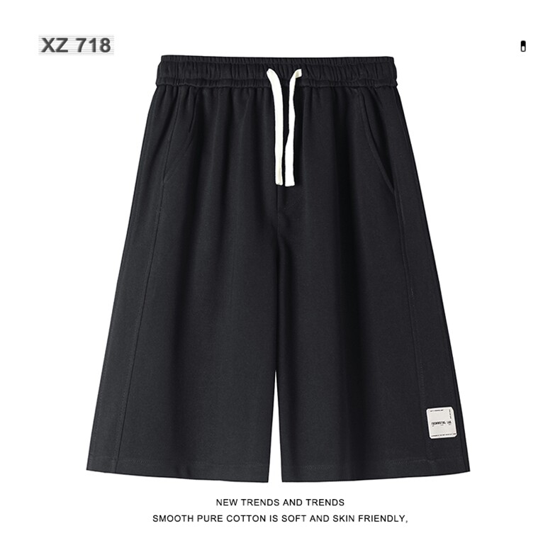 休闲时尚男生夏季宽松弹力五分裤绣标直筒运动短裤XD1712特批35,男装休闲裤,星座718