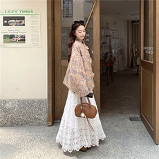 大货已出小香风彩色编织外套5882-P165K238，女装短外套，2C332
