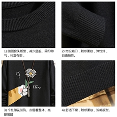 M67265-P45加绒款-P65控68圆领毛衣男大码针织衫男毛线衣砖墙，男装针织衫/毛衣，电商A040A