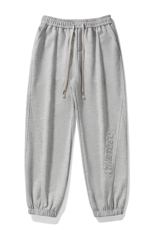 潮流大码宽松字母钢印束脚休闲长裤运动裤K8467-P32【特价】，女装休闲裤，电商A007