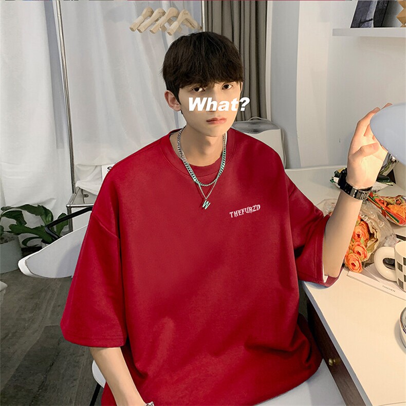 可设48小时发货支持抖音得物来样二开230克重磅美式短袖t恤MT352，男装T恤，电商A486