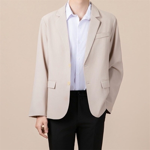 轻熟风小西装男士外套春秋季韩版潮流务休闲西服上衣W24/P60图片