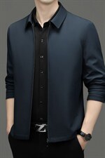 BF22636钱塘2020-2中年男士春秋薄款商务休闲简约夹克外套P102，男装夹克，钱塘207-2