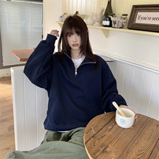 抖音得物品质二开26春装美式高阶结构半拉链立领卫衣外套W91，女装短外套，电商A486