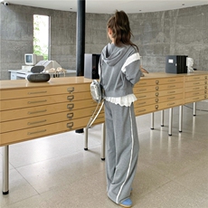 秋季新品！蕾丝拼接卫衣两件套B208-9069-P185K268，女装套装/套裙，浙宝208