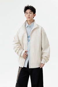 抖音春秋飞行立领休闲纯色复古百搭外套美式教练夹克6188-P43图片