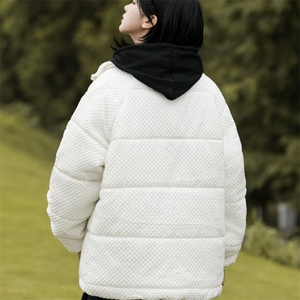 2023美式高街华夫格棉服女冬季ins宽松加厚棉袄外套潮MF007-P80图片