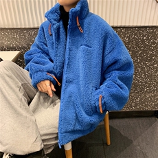 1羊羔毛棉衣外套男宽松加棉加厚ins大码情侣棉服7956P105控138，男装棉衣，星座226-2