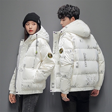 现货外贸连帽鲨鱼皮高品质直播抖音情侣款学生外套羽绒服大码，男装羽绒服，星座301D-5(原星座1415）
