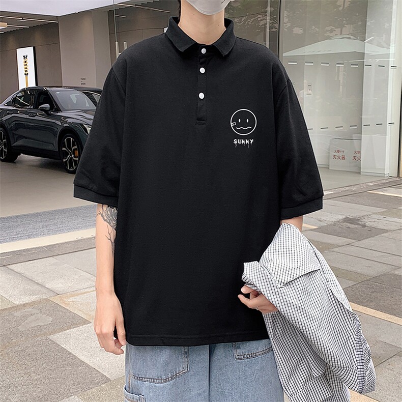 PL57072-P35翻领短袖polo衫男大码胖子半袖t恤男有领保罗衫模特,男装Polo衫,电商A040