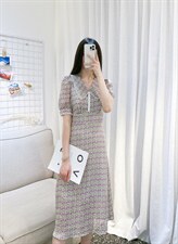 DINOBIENS【现货】夏季新款韩系郁金香连衣裙，女装连衣裙，迪诺比亚