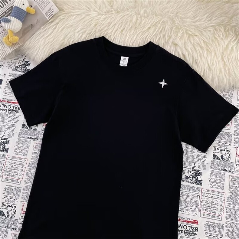 青少年时尚百搭圆领短袖T恤男新拼接简约上衣夏新款百搭GA63P30，男装T恤，星座1013-5