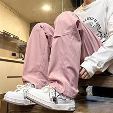 港风休闲裤冲锋裤伞兵裤宽松运动裤拖地裤束脚裤男KP815P45，男装休闲裤，星座1204-3