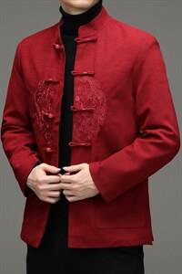冬季新款中年男外套棉衣男厚款棉袄男装立领爸爸装SFT99158-P185图片