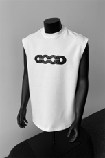 405A高街美式高级贴布绣花设计字母背心T恤T2547-P35控48，男装T恤，星座405A