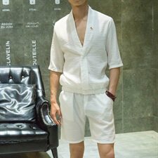 夏季男大码短袖短裤套装版T恤两件套钱塘6005-366-特，男装套装，星座1112-5（原712-5）