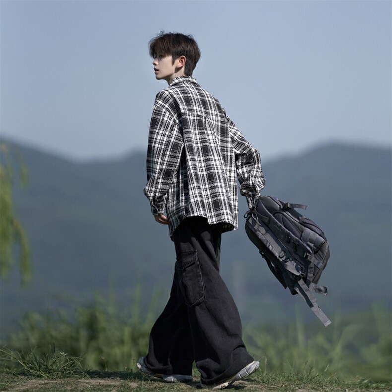 C777-P60M-6XL春季新款大码宽松小香风衬衫外套,男装衬衫,星座109