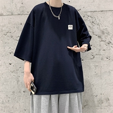 春夏季七分袖t恤男大码五分袖男短袖中袖Q11316-P30，男装T恤，电商A040