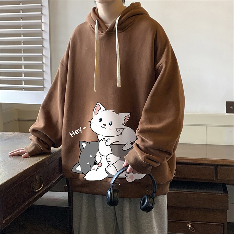 纯棉连帽卫衣男大码运动帽衫宽松薄WY2300-P35,男装卫衣,电商A040