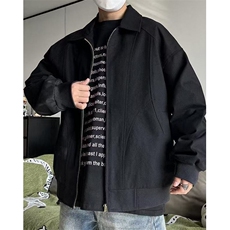 日系百搭男装潮牌简约男士春秋高级感翻领时尚夹克上衣JG1610，男装夹克，星座1116A（原606A-3）