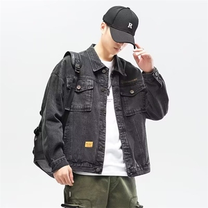 1506/QS6070/P44痞帅高街潮牌港风日系原宿风韩版潮流宽松夹克图片