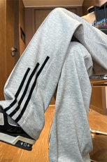 2024秋季新款内景大码美式直筒织带卫裤M-5XHK24045-特P40，男装休闲裤，电商A022