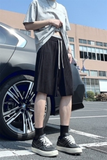 A178男女同款冰丝条速干短裤休闲夏季外穿宽松休闲裤DK159-P20，男装休闲裤，电商A178