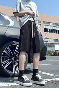 A178 男女同款冰丝条速干短裤休闲夏季外穿宽松休闲裤DK159-P20图片