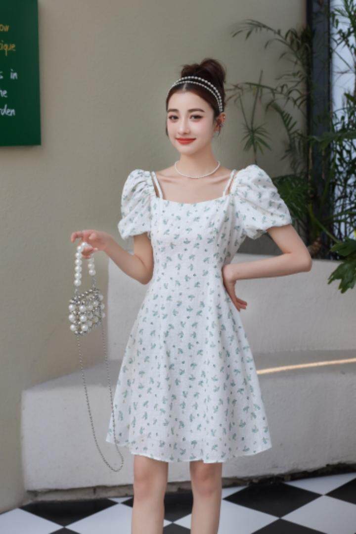 （现货）新款小碎花连衣裙，女装连衣裙，雅诗