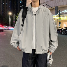 韩版设计感翻领垫肩斜纹夹克简约cleanfit夹克外套JK02537-P78，男装夹克，星座308B-2