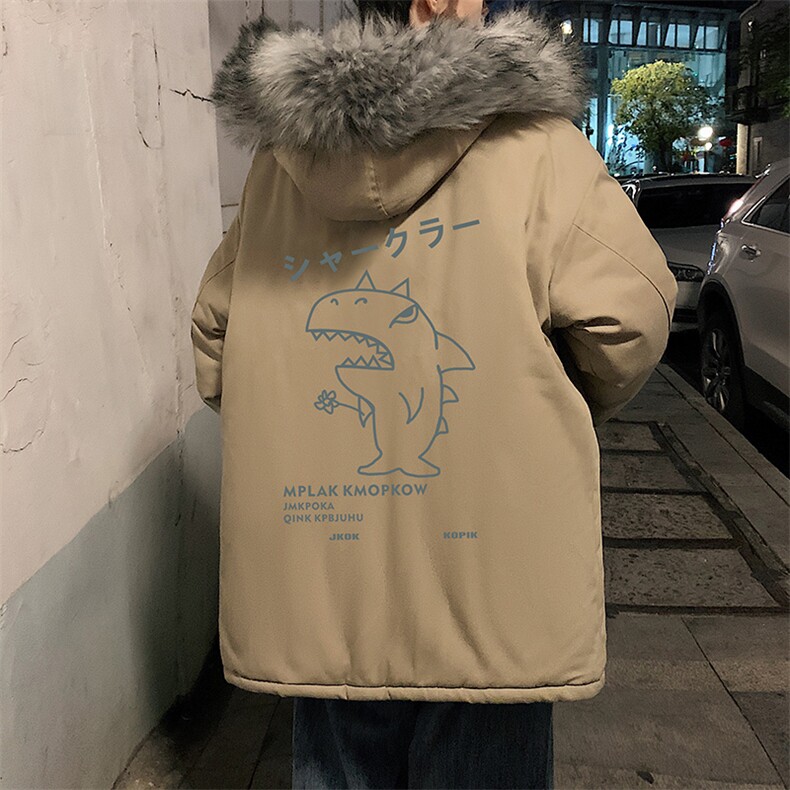 MM48092-P130冬季大毛领棉衣男士大码加厚棉袄男棉服,男装棉衣,电商A040
