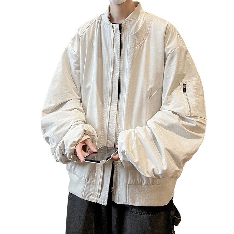 飞行员夹克男解构设计棒球领短外套男XH24-P70,男装夹克,电商B367