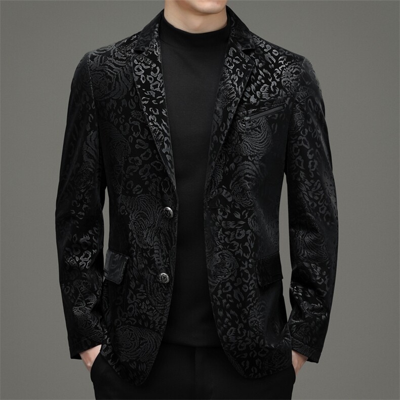 DLSN21681新款2021皮衣男头层绵羊皮西装商务休闲男西服P830,男装皮衣,电商B360